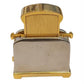 Miniature Clock 2 Tone plated Toast and Toaster Solid Brass IMP1006 - CLEARANCE NEEDS RE-BATTERY