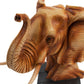 Naturecraft Wood Effect Resin Figurine - Elephant Head