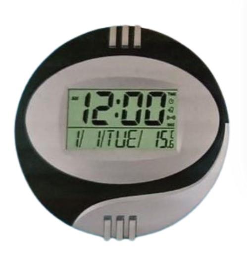 Kadio Kenko Round Digital Temperature Day/Date Display Wall Mounted Clock Available Multiple Colour