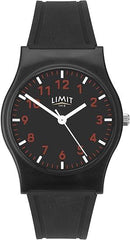 Limit Ladies Black Silicone Strap watch