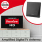 Lloytron Active Indoor Panel TV Antenna - 50dB - Matt Black