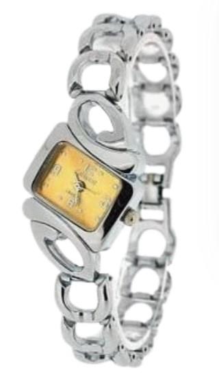 Luisant Ladies Fashion Triangle Dial Silver Steel Bracelet Strap Watch - CLEARANCE NEEDS RE-BATTERY Available Multiple Colour