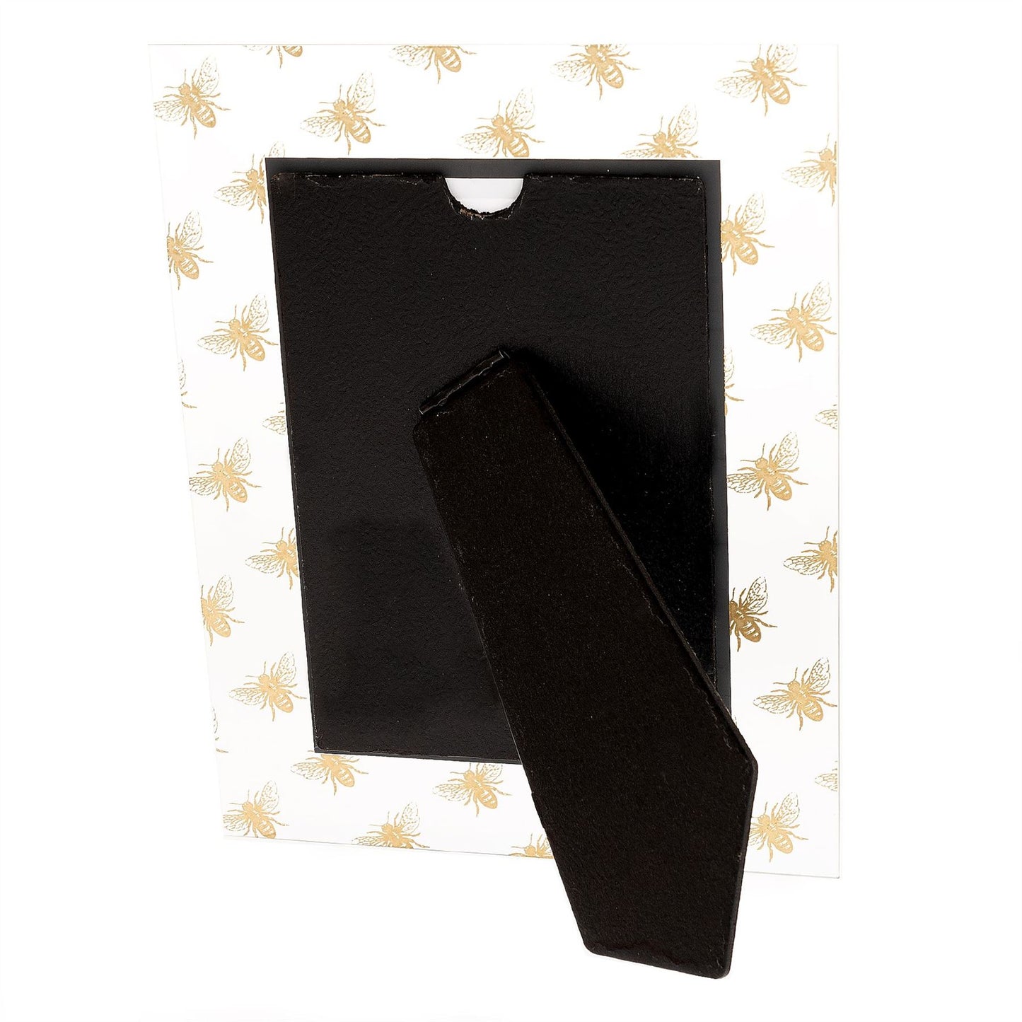 Hestia Glass Photo Frame Gold Bee 4" x 6"