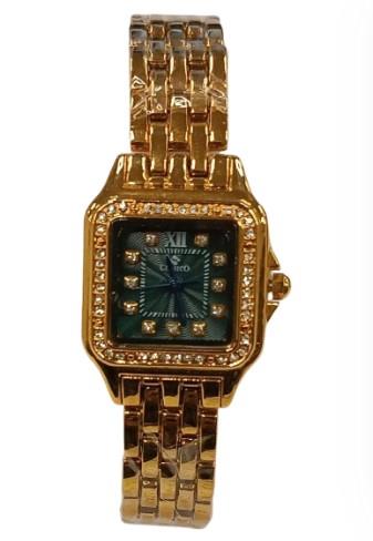 Clasico Ladies Water Resistant Square Bling Dial Metal Strap Bracelet Watch Available Multiple Colour