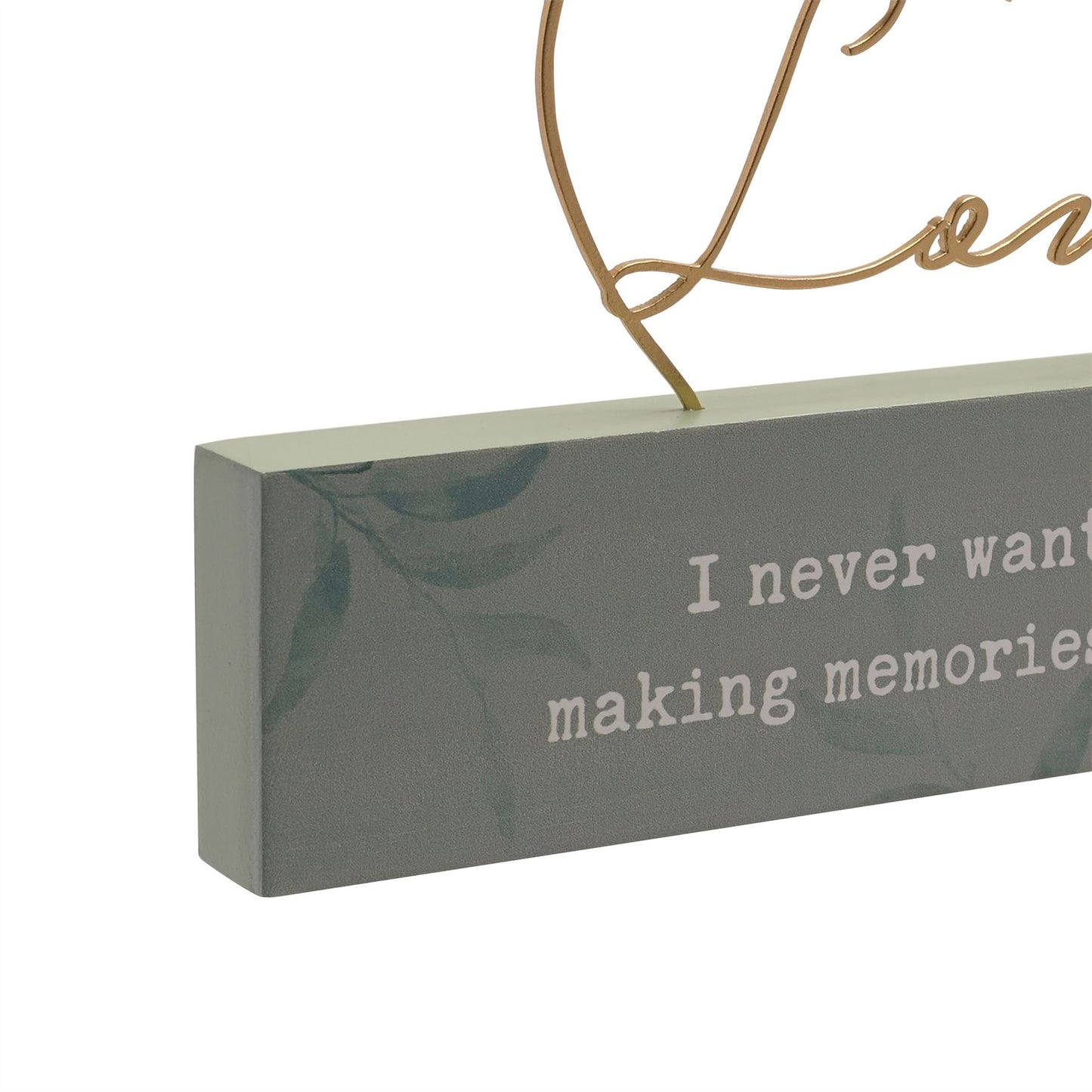 Love Story 'Memories' Mantel Plaque