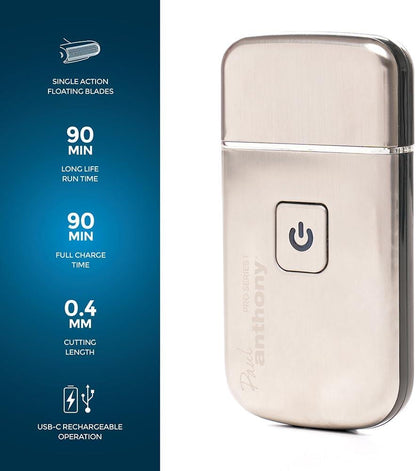 Paul Anthony 'Pro Series 1' Mens USB Lithium Mobile Foil Shaver