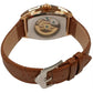 NY London Mens Automatic Dial Analogue Rose/Brown Leather Strap Watch