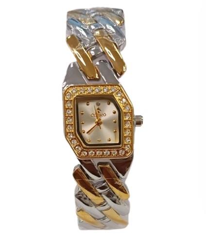 Clasico Ladies Water Resistant Bling Dial Metal Strap Bracelet Watch Available Multiple colour