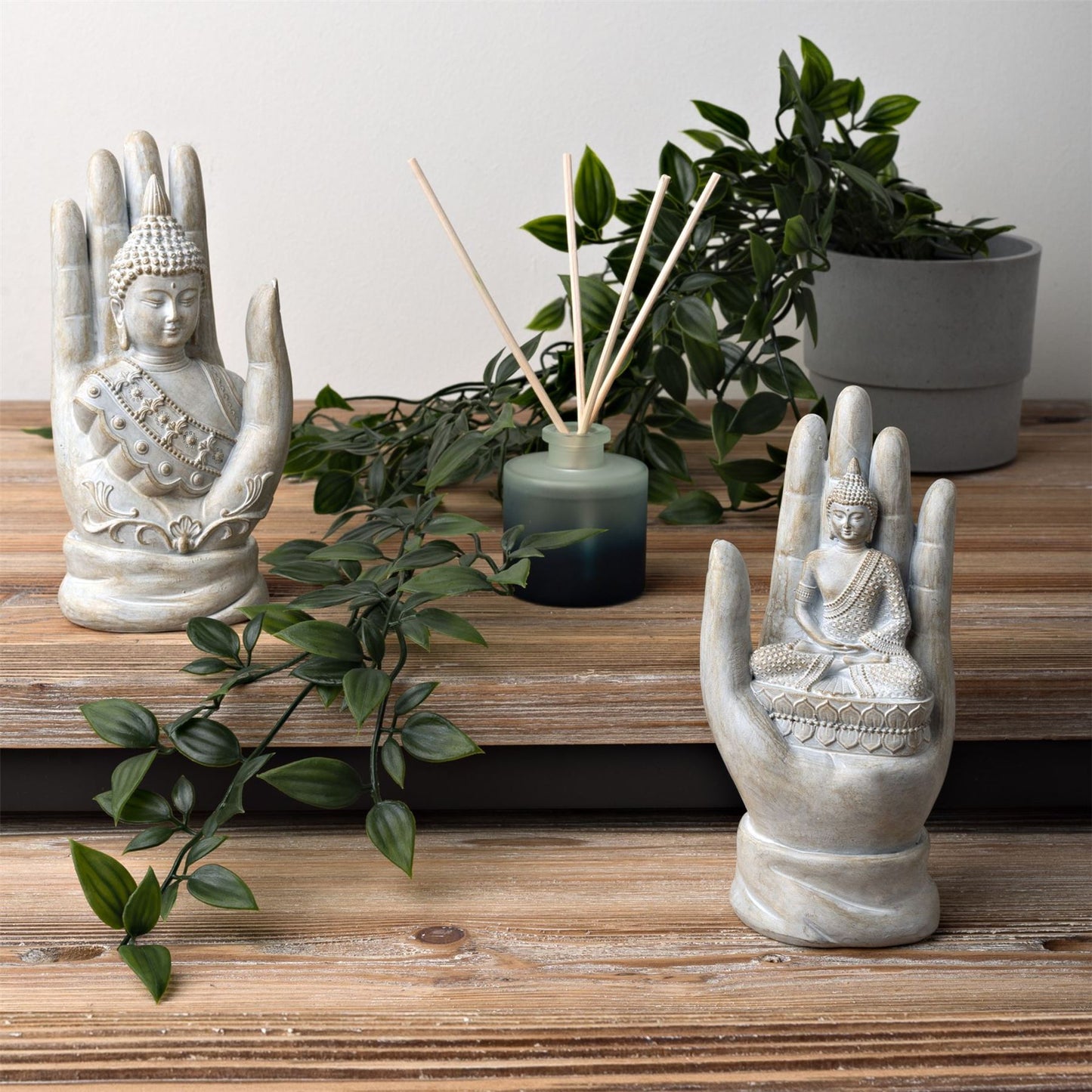 Juliana Buddha Meditating in Palm Figurine