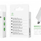 Woox MX0176 UK Folding Pin Single USB 2.4A Wall Charger without cable, White
