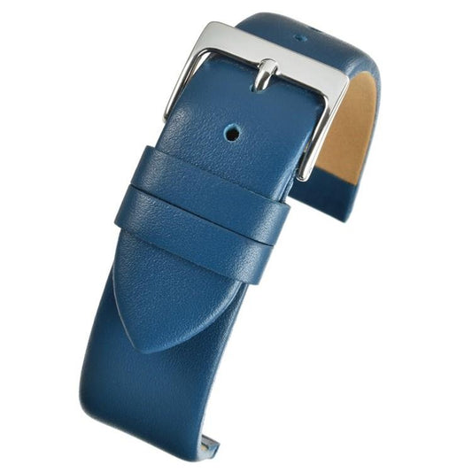 Blue Calf Leather Watch Strap Available Sizes 12mm - 30mm