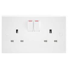 13A 2 Gang Switched Socket