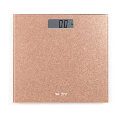 Salter Rose Gold Glitter Electric Bathroom Scale
