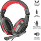 Trust Gaming Ziva Over-Ear Gaming Headphones with Retractable Microphone, Black / Red