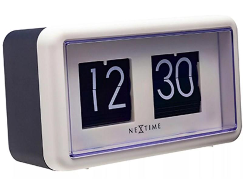 Widdop Nextime "Flip Clock" Table/Wall Clock Black & White
