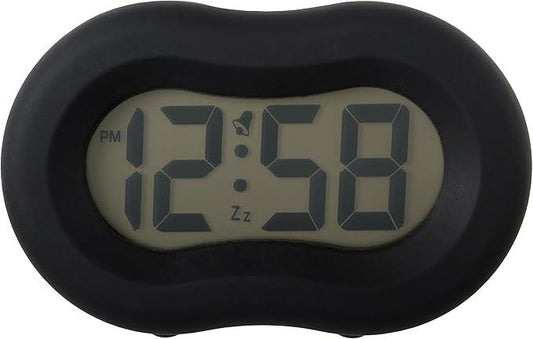 Acctim Vierra Silicon Digital Black Alarm Clock 151113