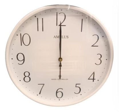 Amplus 35cm Radio controlled Wall clock AM346 Available Multiple Colour