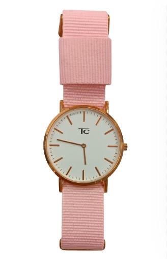 Tom Carter Basic Mens Ladies Coral 45mm Nylon Strap Watch Available Multiple Colour - CLEARANCE NEEDS RE-BATTERY