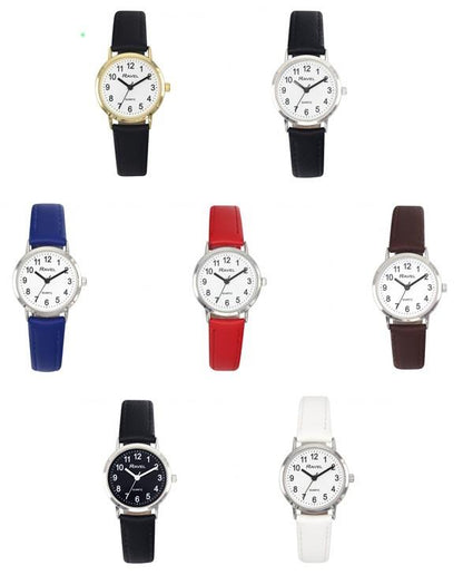 Ravel Ladies Basic Fox Leather Strap Watch R0129L Available Multiple Colour