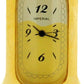 Miniature Clock Baby's Milk Bottle Goldtone Plated Solid Brass IMP1009G - CLEARANCE NEEDS RE-BATTERY