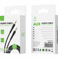 Woox MX0041 3.5mm Aux to 3.5mm Aux PVC Audio Cable, 6.6ft 2m, Black