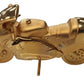 Miniature Clock Gold Plated Bike Solid Brass IMP1016G - CLEARANCE NEEDS RE-BATTERY