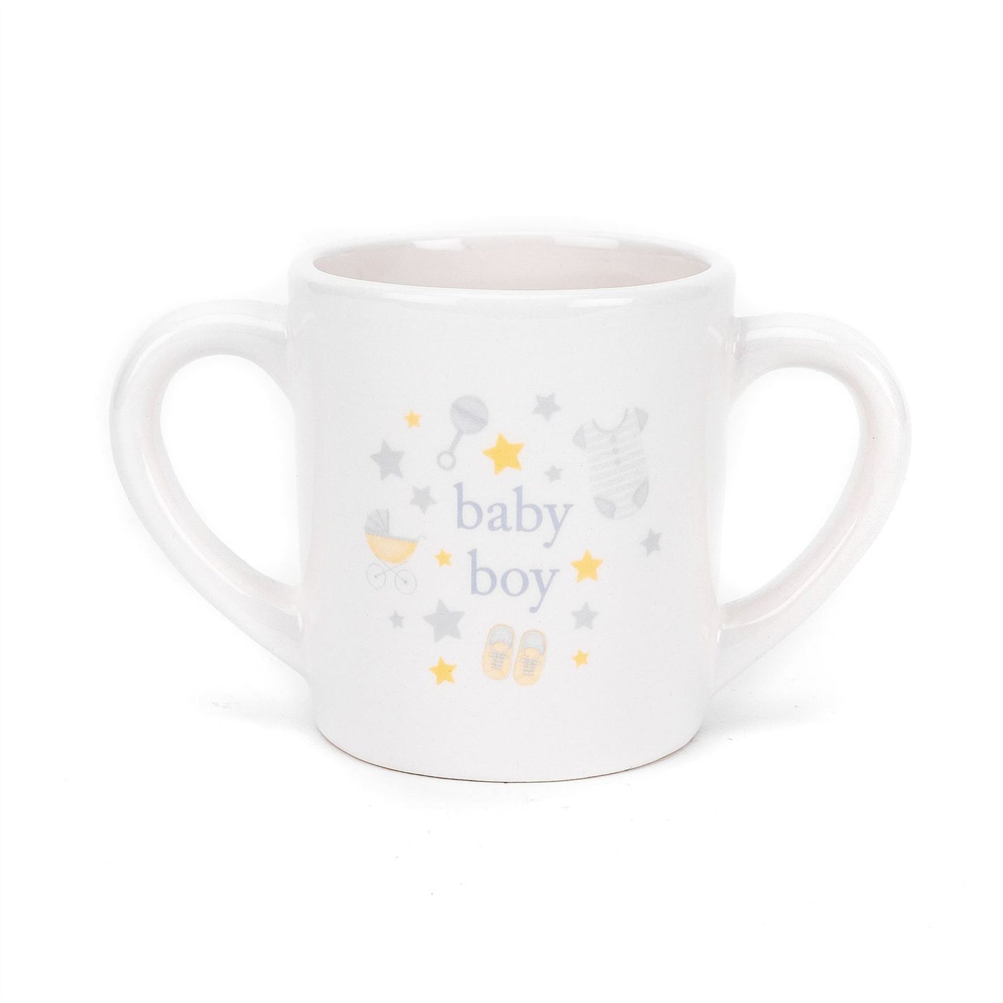 Hello Baby Double Handled Mug 'Baby Boy'