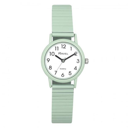 Ravel Unisex Mid Size Pastel Coloured Expander Bracelet Watch Available Multiple Colour