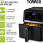 Tower 5L Colour Screen Digital Airfryer 1500w