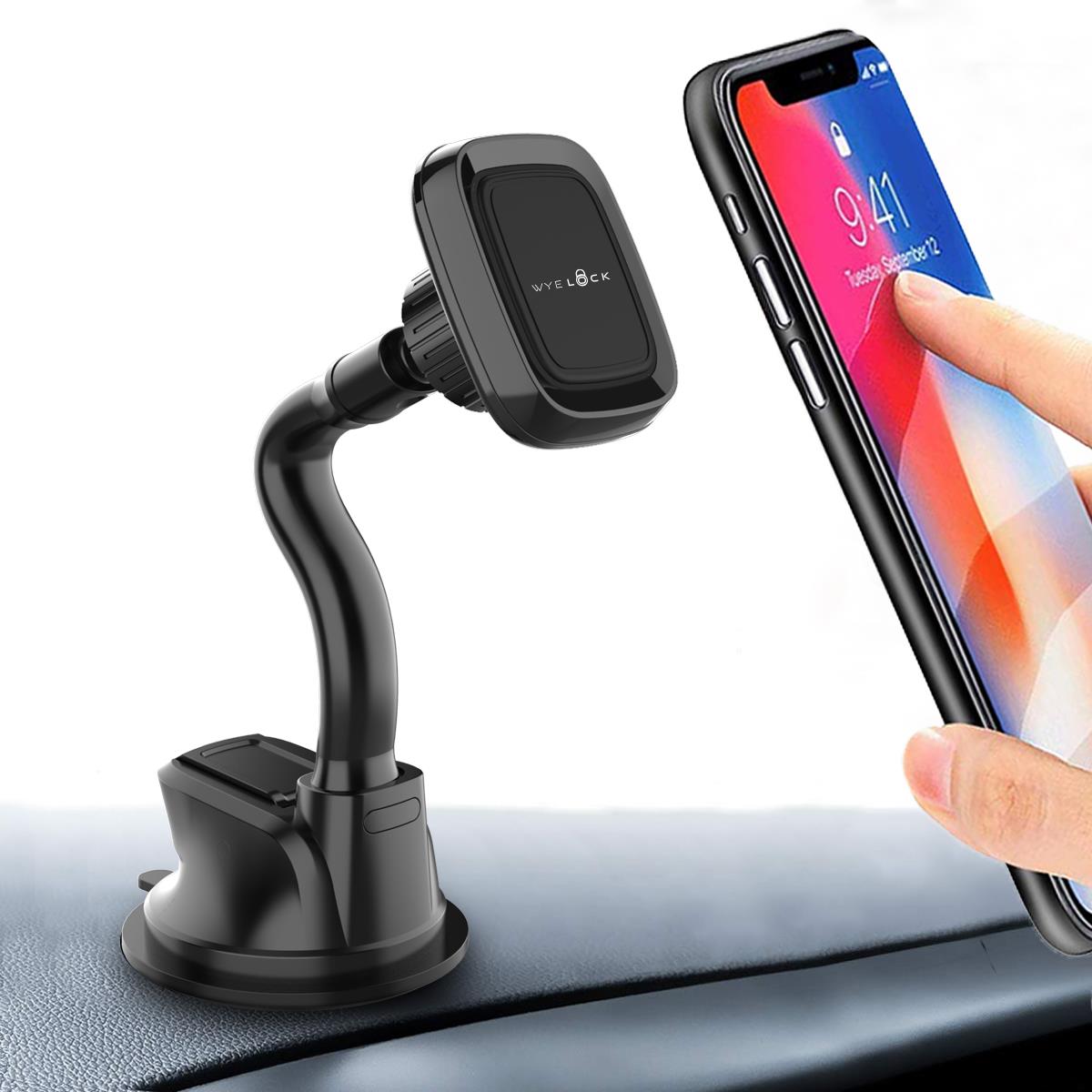 WYELOCK Long Arm Magnetic Cup Suction In-Car Phone Holder