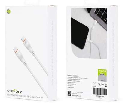 WYEFLOW 60W (Max) TPE USB-C to USB-C Data Cable 2m