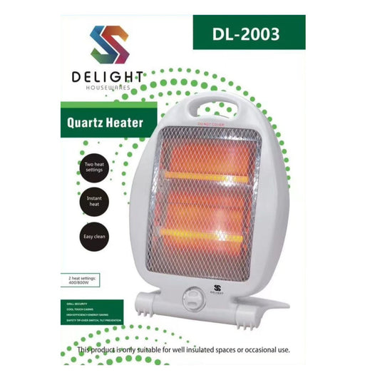 White Quartz Halogen Heater 800W - PALLET OFFER