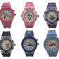 Childrens Boys Girls Light Up With Music Quartz Multi Design PU Strap Assorted Watch