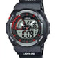 Lorus Mens Sports Chronograph Analog/Digital Black Rubber Strap Watch R2321MX9 BRAND NEW BUT NEEDS BATTERY