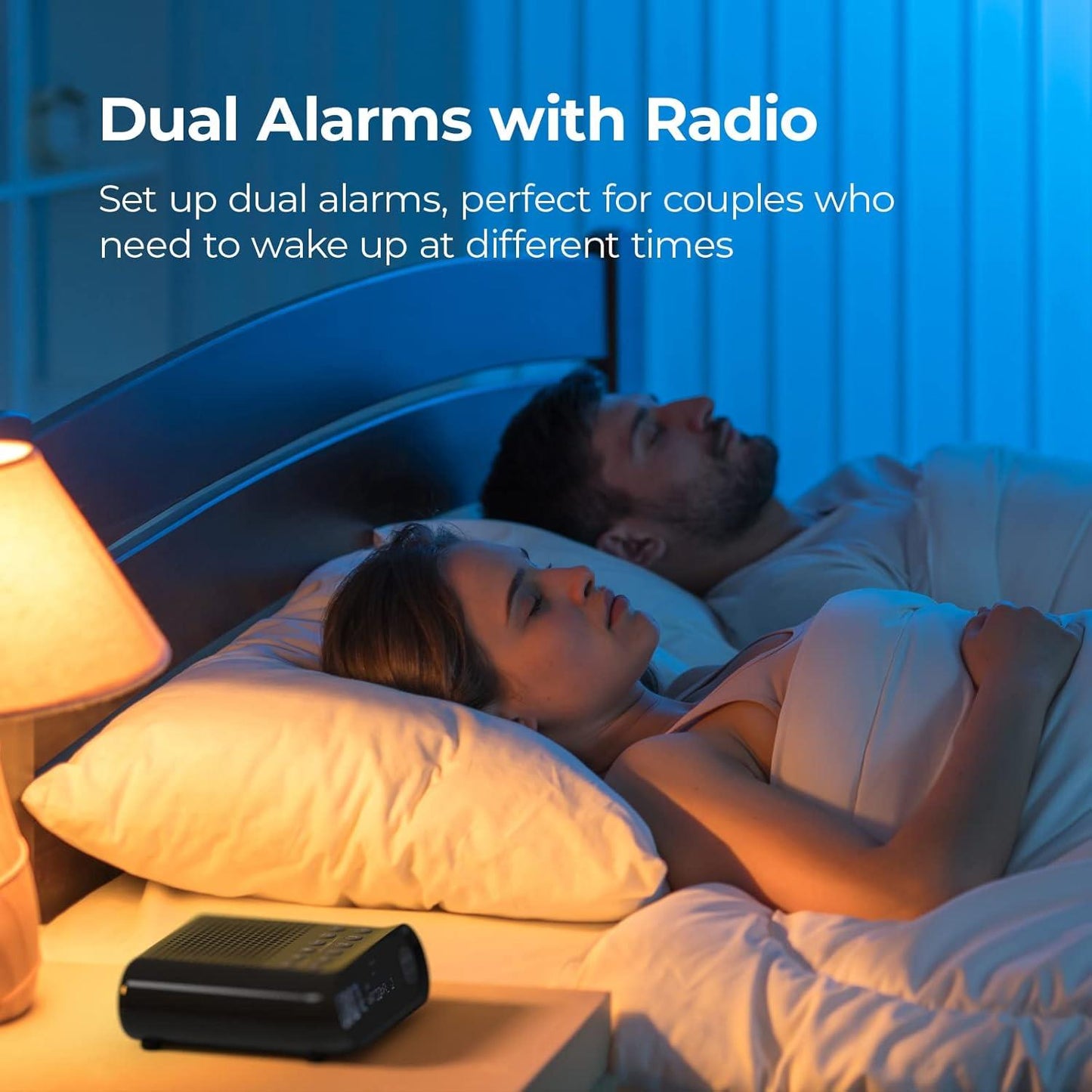 i-box Bedside Alarm Clock with DAB Radio