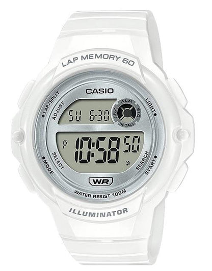 Casio Ladies Sports Dated Digital Watch Resin Rubber strap LWS-1200H Available Multiple Colour