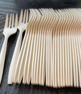 Strong Plant Starch Disposable Fork 18cm/7" (Pack of 50)