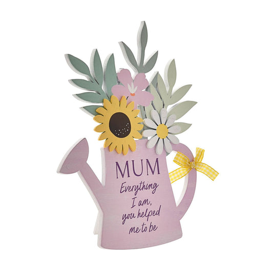 The Cottage Garden Watering Can Plaque "Mum"