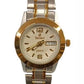 Swismax Ladies Day Date Water Resistant Dial 2 Tone Metal Strap Watch Available Multiple Colour