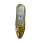 Miniature Clock Gold plated Stiletto Heel Solid Brass - NEEDS BATTERIES