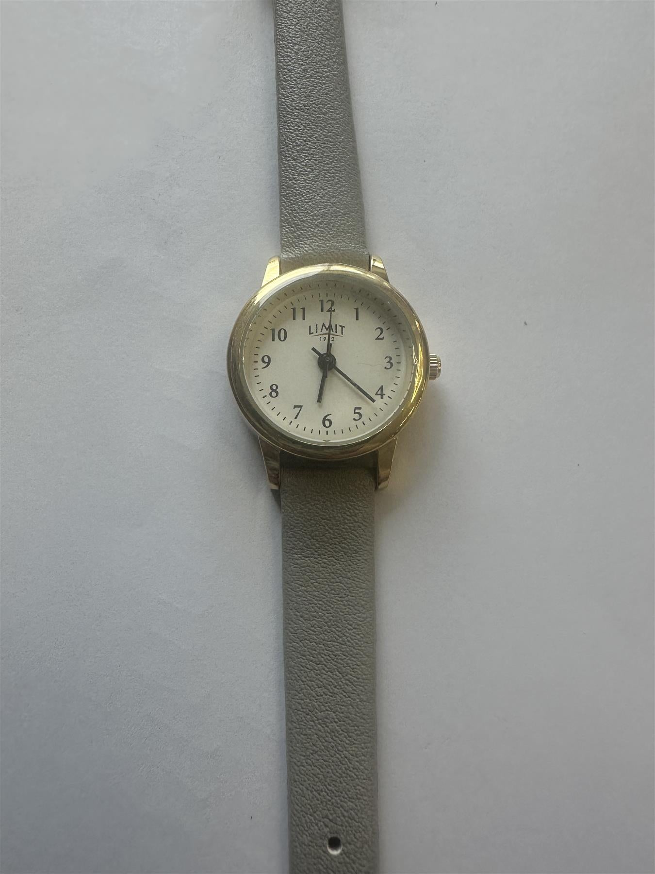 Limit Ladies Grey leather strap Watch