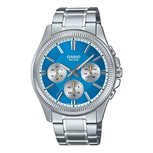 Casio Mens Blue Dial Bracelet Watch MTP-1375D-2A2VDF