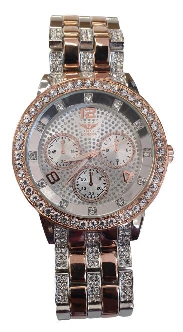 NY LONDON GENTS BLING WATCH PI-7554 Available Multiple Colour