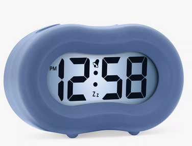 Acctimash silicon alarm clock in blue