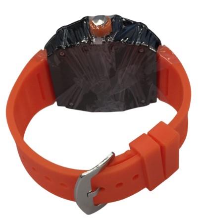 New Rubber Gents Black Screw Fashion Quartz Movement Dated Skeleton Clear Dial Rubber Strap Watch Available Multi Colour NY London