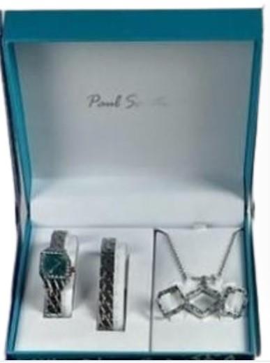 Paul Salatini Ladies Bling Barcelet Watch Gift Sets 8085 Available Multiple Colour