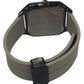 Heryi Rubber Gents Fashion Quartz Square Date Silver Multi Dial Light Grey Rubber Magnetic Strap Watch