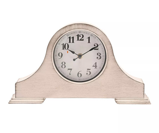 Widdop Hometime Mantel Clock 36cm - White