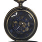 Mens & Ladies Mechanical Hand Winding Half Hunter Steampunk Bronze Pocket Watch