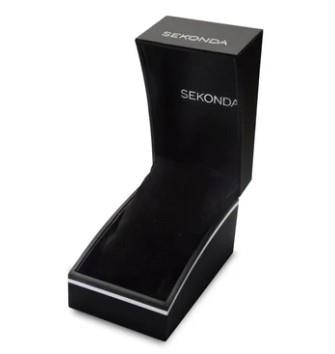 Sekonda Black Watch Box with padded Cushion